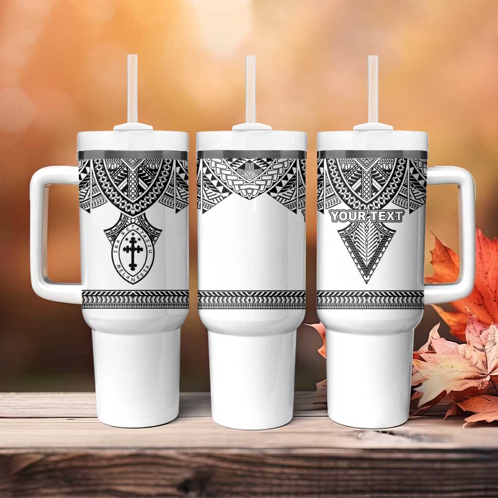 Personalised Melanesian Brotherhood Tumbler With Handle With Tribal Pattern LT05 - Polynesian Pride