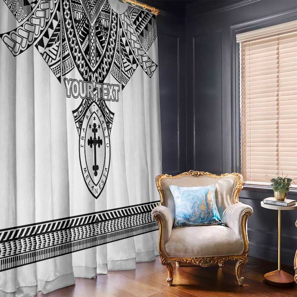 Personalised Melanesian Brotherhood Window Curtain With Tribal Pattern LT05 - Polynesian Pride
