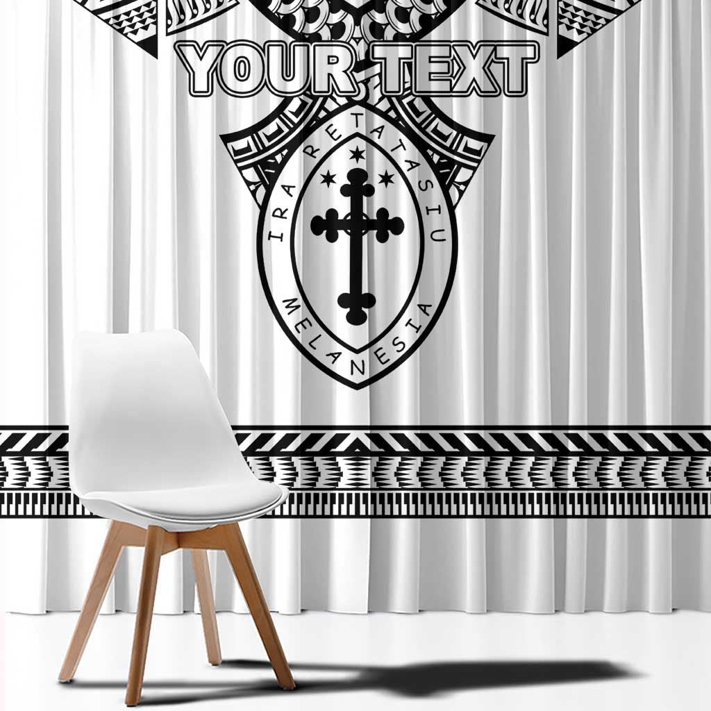 Personalised Melanesian Brotherhood Window Curtain With Tribal Pattern LT05 - Polynesian Pride