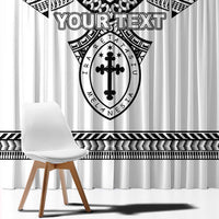 Personalised Melanesian Brotherhood Window Curtain With Tribal Pattern LT05 - Polynesian Pride