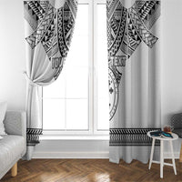 Personalised Melanesian Brotherhood Window Curtain With Tribal Pattern LT05 - Polynesian Pride