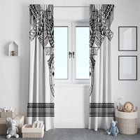 Personalised Melanesian Brotherhood Window Curtain With Tribal Pattern LT05 - Polynesian Pride