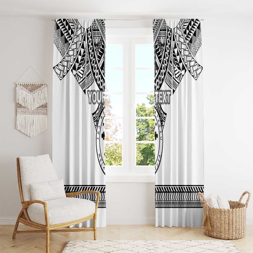 Personalised Melanesian Brotherhood Window Curtain With Tribal Pattern LT05 - Polynesian Pride