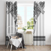 Personalised Melanesian Brotherhood Window Curtain With Tribal Pattern LT05 - Polynesian Pride