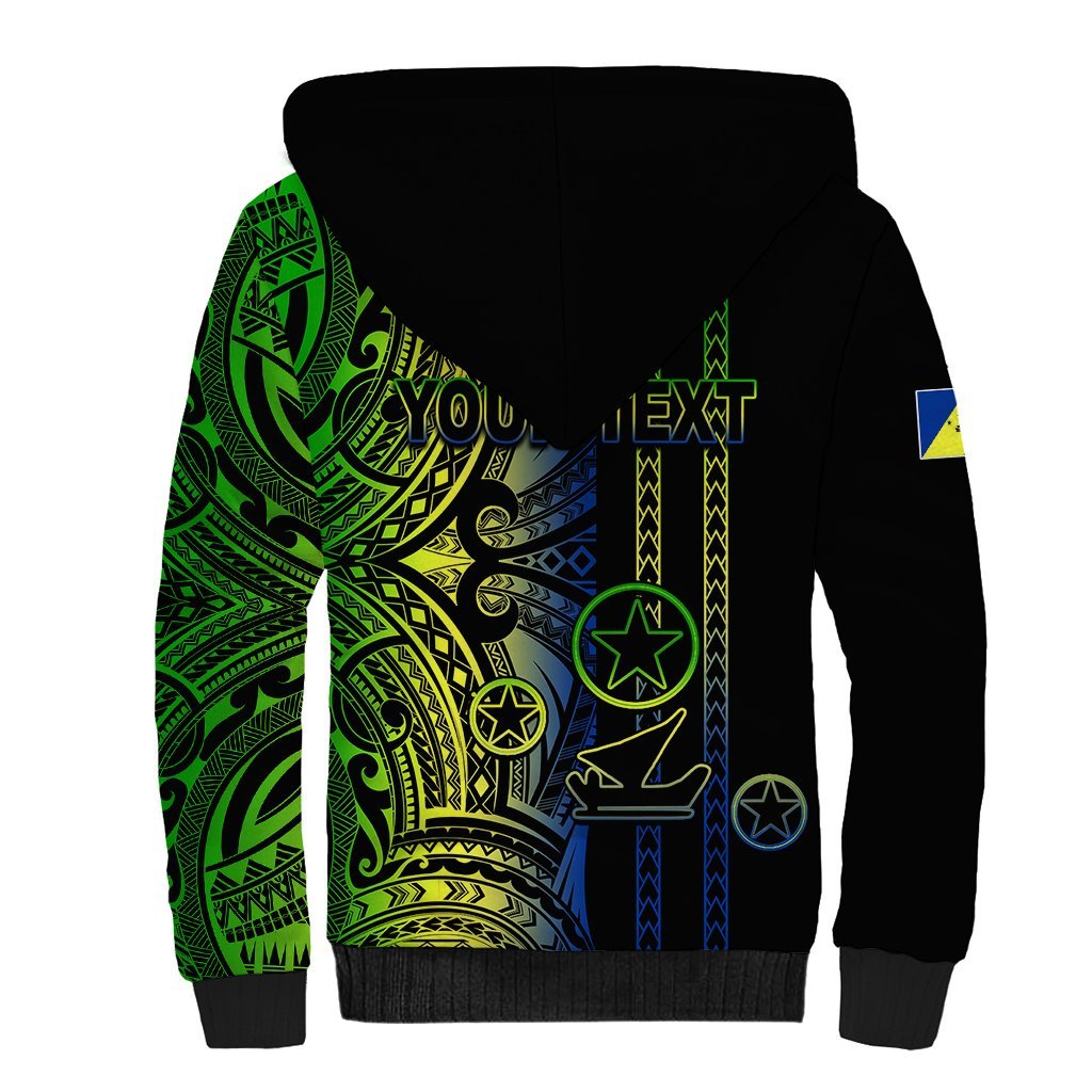 Custom Vanuatu Malampa Sherpa Hoodie Polynesian Tribal LT6 - Polynesian Pride