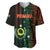 Custom Vanuatu Penama Baseball Jersey Polynesian Tribal LT6 Black - Polynesian Pride