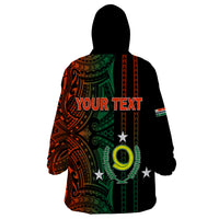 Custom Vanuatu Penama Wearable Blanket Hoodie Polynesian Tribal LT6 - Polynesian Pride