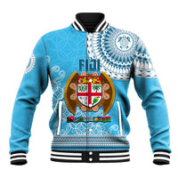 Fiji Baseball Jacket Melanesian Festival 2023 LT6 Unisex Blue - Polynesian Pride