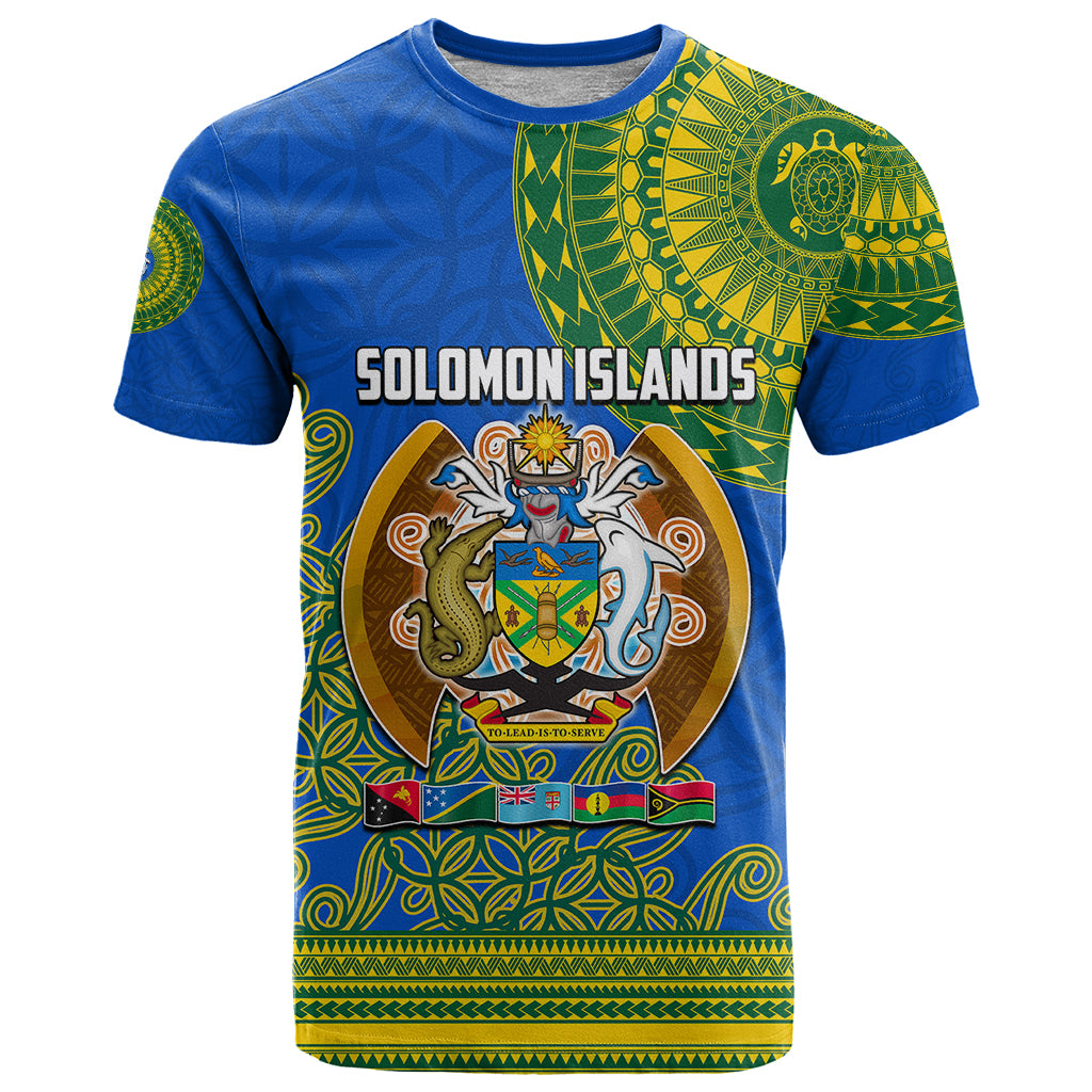 Solomon Islands T Shirt Melanesian Festival 2023 LT6 Green - Polynesian Pride