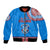 Tonga School Api Fo'ou College Bomber Jacket Tribal Pattern LT6 Unisex Blue - Polynesian Pride