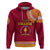 Tonga School Beulah College Hoodie Tribal Pattern LT6 Maroon - Polynesian Pride