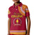 Tonga School Beulah College Kid Polo Shirt Tribal Pattern LT6 Kid Maroon - Polynesian Pride