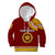 Tonga School Eua High School Kid Hoodie Tribal Pattern LT6 Hoodie Maroon - Polynesian Pride