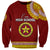 Tonga School Eua High School Sweatshirt Tribal Pattern LT6 Unisex Maroon - Polynesian Pride