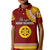 Tonga School Ha'apai High School Kid Polo Shirt Tribal Pattern LT6 Kid Maroon - Polynesian Pride