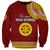 Tonga School Ha'apai High School Sweatshirt Tribal Pattern LT6 Unisex Maroon - Polynesian Pride