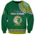 Tonga School Liahona High School Sweatshirt Tribal Pattern LT6 Unisex Green - Polynesian Pride