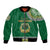 Tonga School Saineha High School Bomber Jacket Tribal Pattern LT6 Unisex Green - Polynesian Pride