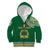 Tonga School Saineha High School Kid Hoodie Tribal Pattern LT6 Zip Hoodie Green - Polynesian Pride