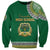 Tonga School Saineha High School Sweatshirt Tribal Pattern LT6 Unisex Green - Polynesian Pride