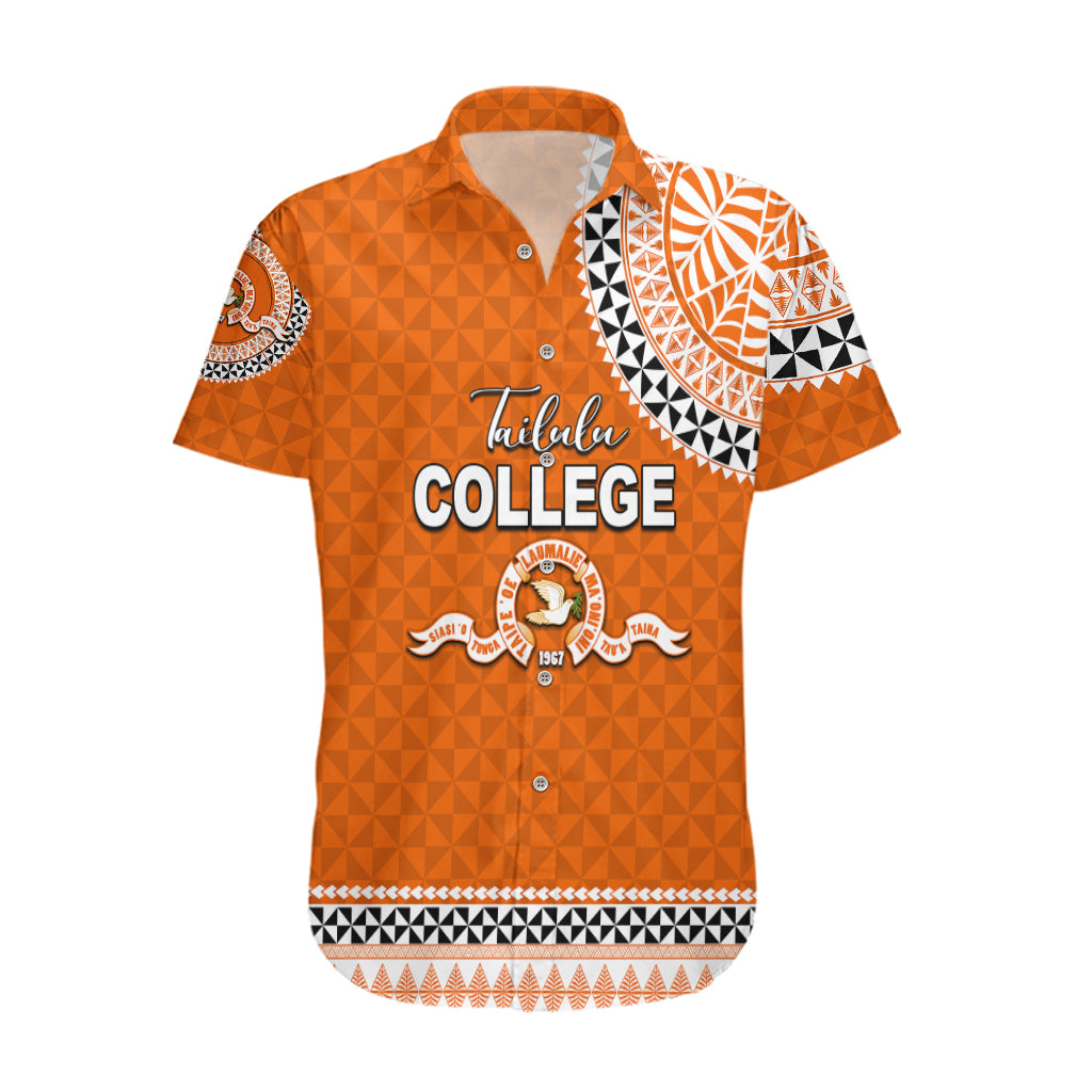 Tonga School Tailulu College Hawaiian Shirt Tribal Pattern LT6 Orange - Polynesian Pride