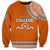 Tonga School Tailulu College Sweatshirt Tribal Pattern LT6 Unisex Orange - Polynesian Pride