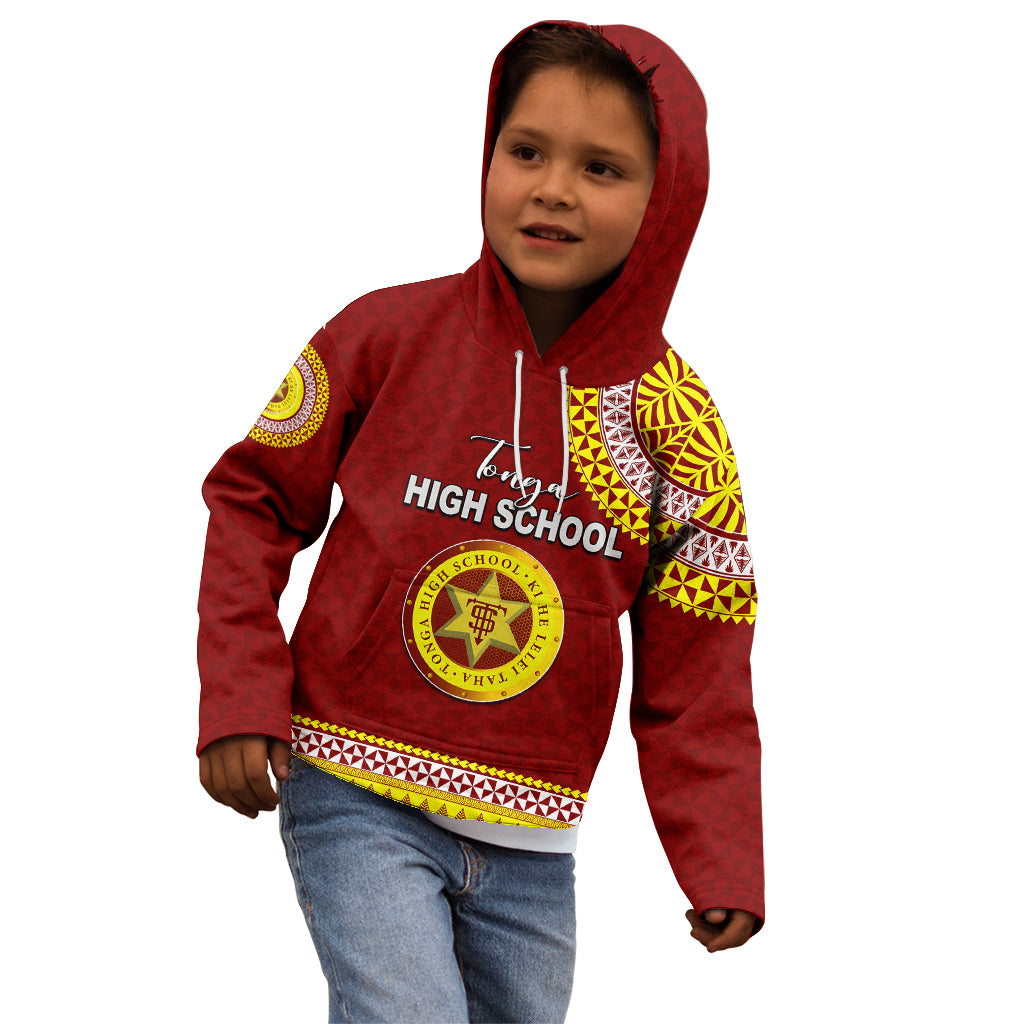 Tonga School Tonga High School Kid Hoodie Tribal Pattern LT6 - Polynesian Pride