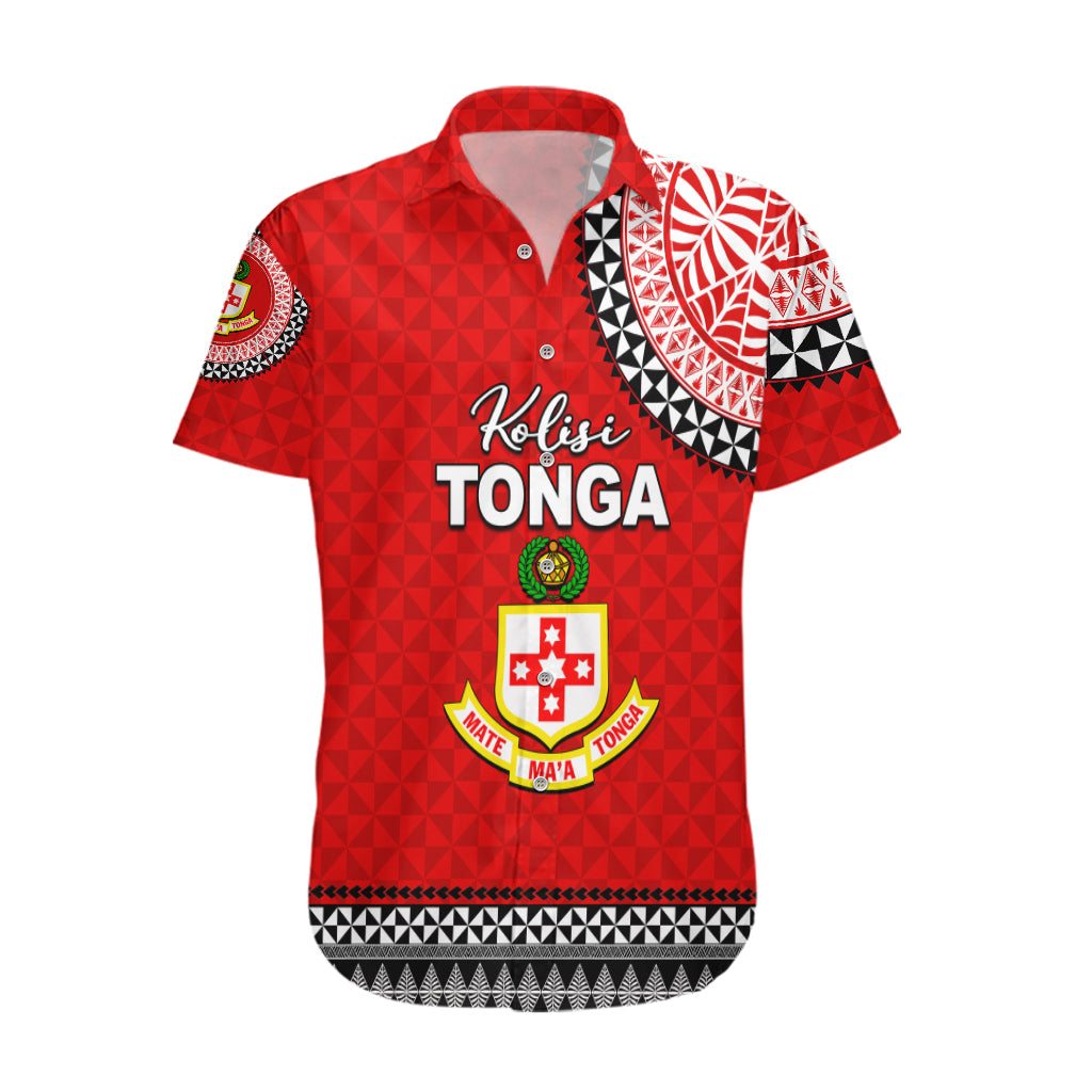 Tonga School Kolisi Tonga Hawaiian Shirt Tribal Pattern LT6 Red - Polynesian Pride