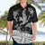 Polynesian Tribal Hawaiian Shirt with Sharks Tattoo White LT6 - Polynesian Pride