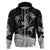 Polynesian Tribal Hoodie with Sharks Tattoo White LT6 - Polynesian Pride