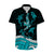 Polynesian Tribal Hawaiian Shirt with Sharks Tattoo Green LT6 Green - Polynesian Pride