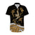 Polynesian Tribal Hawaiian Shirt with Sharks Tattoo Gold LT6 Gold - Polynesian Pride