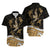 Polynesian Tribal Hawaiian Shirt with Sharks Tattoo Gold LT6 - Polynesian Pride