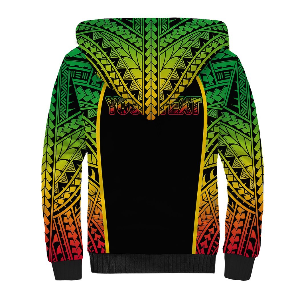Custom Vanuatu Sherpa Hoodie Pround To Be A Ni-Van LT6 - Polynesian Pride