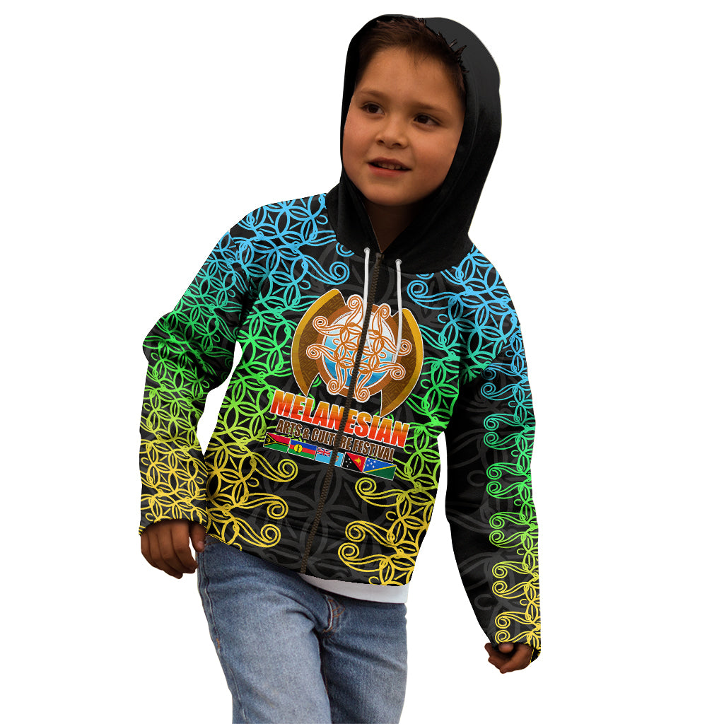 Melanesian Festival 2023 Kid Hoodie Tribal Patterns LT6 - Polynesian Pride