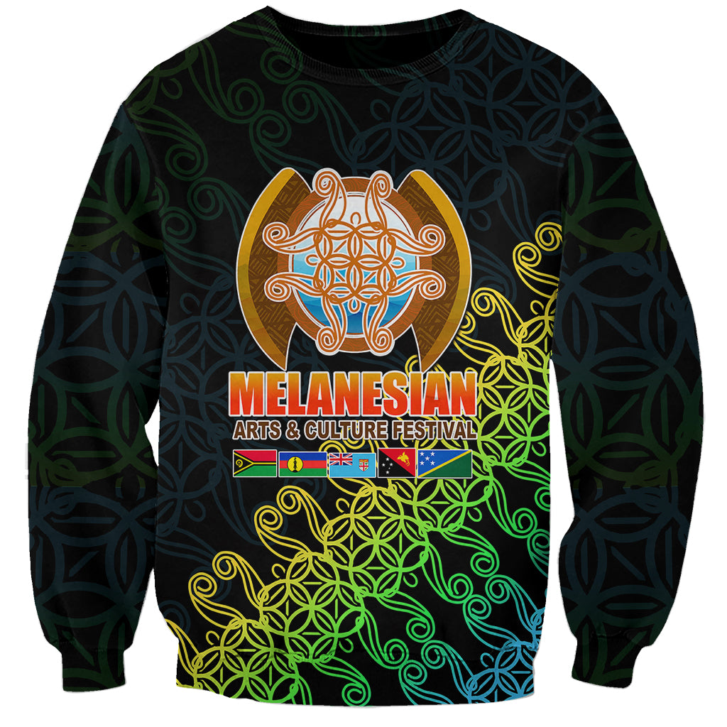 Melanesian Festival 2023 Sweatshirt Fest'Napuan Black Style LT6 Unisex Black - Polynesian Pride