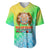 Melanesian Festival 2023 Baseball Jersey Fest'Napuan Colorful Style LT6 Green - Polynesian Pride