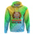 Melanesian Festival 2023 Hoodie FestNapuan Colorful Style LT6 Green - Polynesian Pride