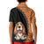 Custom Basset Hound Dog Kid Polo Shirt With Polynesian Tribal Tattoo LT6 - Polynesian Pride