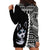 Custom Husky Dog Hoodie Dress With Polynesian Tribal Tattoo LT6 - Polynesian Pride