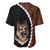 Custom German Shepherd Dog Baseball Jersey With Polynesian Tribal Tattoo LT6 - Polynesian Pride