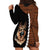 Custom German Shepherd Dog Hoodie Dress With Polynesian Tribal Tattoo LT6 - Polynesian Pride