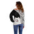 Custom Samoyed Dog Off Shoulder Sweater With Polynesian Tribal Tattoo LT6 - Polynesian Pride