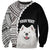 Custom Samoyed Dog Sweatshirt With Polynesian Tribal Tattoo LT6 Unisex Black - Polynesian Pride