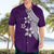 Polynesian Hawaiian Shirt With Plumeria Flower Purple LT6 - Polynesian Pride