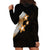 Polynesian Hoodie Dress With Plumeria Flower Gold LT6 - Polynesian Pride