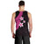 Polynesian Men Tank Top With Plumeria Flower Pink LT6 - Polynesian Pride