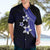 Polynesian Hawaiian Shirt With Plumeria Flower Blue LT6 - Polynesian Pride