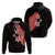 Polynesian Hoodie With Plumeria Flower Red LT6 - Polynesian Pride