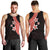 Polynesian Men Tank Top With Plumeria Flower Red LT6 - Polynesian Pride